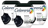 Coloreria Italiana Grey Colorante Tessuti e Vestiti in Lavatrice, Nero Intenso, 3 Confezioni da 350g