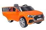 GLOBO s.p.a. (GLO)- SUV Audi Q8 Arancio Auto Automobile Elettrica Giocattolo, Colore, 110 x 43 x 58 cm, GLO1798