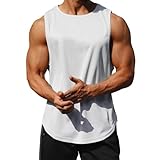 Litthing Canotte Atletiche da Uomo Senza Maniche Gilet Allenamento Bodybuilding Canottiere Maglietta Ad Asciugatura Rapida a Prova di Sudore Camicie da Palestra T-Shirt Runnig Sportiva Fitness