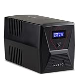 EPYC® NYTRO – UPS a Onda Sinusoidale Pura, UPS per PC da Gaming, PFC Attivo, MAC e Console da Gioco, Potenza 1500VA/900Watt, 5 Uscite (2x Schuko + 3x IEC), Line Interactive