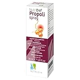 Propoli Spray Naturale Concentrato, 30ml - Per il Benessere della Gola - Aiuta in caso di Abbassamento del Tono della Voce - Con l aggiunta di Calendula, Piantaggine, Olio di Copaiba – Nutrileya