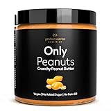 Protein Works, Burro di arachidi Croccante, Peanut Butter naturale al 100%, Vegano, Senza zuccheri aggiunti, conservanti od olio di palma, Protein Works, 500g