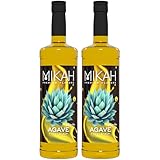 Mikah - Premium Flavors - Agave x2 | Sciroppo Per Drink e Dessert | Uso Professionale | 2 Bottiglie da 1 Litro (2x1000ml)