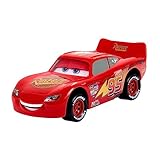 Mattel Disney Pixar CARS Veicoli Scattanti - Saetta McQueen, macchina da spingere con occhi e bocca che si muovono e cambiano espressione, ispirato al film, giocattolo per bambini, 3+ anni, HPH64