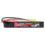 GOLDBAT - Batteria LiPo 20C 2S da 1300mAh e 7,4 V, con mini connettore Tamiya, per pistole da softair