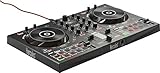 Hercules DJControl Inpulse 300 - Controller per DJ con USB - 2 tracce con 16 pad e scheda audio - Software e tutorial inclusi