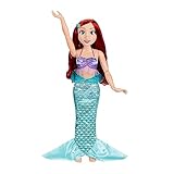 Disney Princess – bambola alta 80 cm di Ariel con accessori, una compagna di gioco perfetta, completamente articolata, sta anche in piedi da sola!