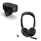 Jabra Evolve 2 65 Flex Cuffie Stereo Wireless Bluetooth PanaCast 20 Webcam, IA integrata (pack)