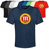 T-shirt Montesa Vintage cult moto vecchio logo motociclista motociclista, blu navy, M