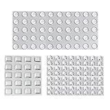 134 Pcs Ammortizzatore di Colpi, Gommini Adesivi, Gommini Silicone Trasparenti Paracolpi, Gommini Paracolpi, per Porte, Mobili, Laptop, Cassetti, Armadiett, 3 Misure