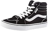 Vans Filmore Hi, Sneaker Unisex - Bambini e ragazzi, Suede Canvas Black White, 38 EU