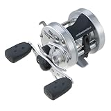 Abu Garcia Ambassadeur S - Mulinello convenzionale, misura 5500 (1292732), 1 cuscinetto a sfera in acciaio inox + 1 cuscinetto a rulli, resistenza a stella sintetica, max 5,0 kg, 4,9 kg, argento