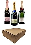 "Selezione Moët & Chandon" Brut Resèrve + Rosè + Rèserve Impèriale 75cl