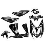 KIT 7 PEZZI CARENE NERO METAL MBK NITRO - YAMAHA AEROX 50  97/ 12 FAIRING COQUE