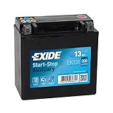 Exide Ek131 - Batteria AGM per auto, 12 Ah