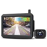 AUTO-VOX W7 Telecamera Retromarcia per Auto con Monitor LCD da 5   , Assistenza al Parcheggio Senza Fili, Telecamera di Backup, Impermeabile IP68, Visione Notturna Eccellente