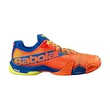 Babolat Scarpe da Padel per Adulti Jet Premura, Tennis Uomo, Blu Arancione, 44 EU