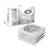 ASUS TUF GAMING 1000 W GOLD White Edition Alimentatore PC Modulare, 80+ Gold, ATX 3.0, Doppio Cuscinetto a Sfera, Ventole Axial-tech, Rivestimento PCB, Bianco, TUF-GAMING-1000G-WHITE