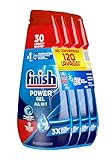 Finish Powergel Gel Detersivo per Lavastoviglie Liquido, Multiazione, Poteri Sgrassanti, Fresh, 120 Lavaggi, 4 Confezioni da 30 Lavaggi