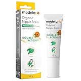 Crema per capezzoli biologica Medela, Lenitiva e nutriente per le mamme che allattano al seno, 100% naturale e sicura, Rapido sollievo per i capezzoli doloranti - Essenziale per il post-partum, 40 g