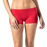 Risalti Short Donna, Boxer Microfibra Elasticizzata Seamless Senza Cuciture Made in Italy