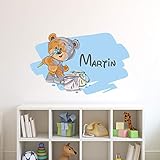 Ambiance Sticker col-VP006+col-inc-alfa041 Adesivi con Nome Personalizzato, Vinile, Modello 4, 40x25cm + 25x40cm