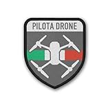Patch PILOTA DRONE Vigili del Fuoco Settore Drone Italia Pilota Distintivo #40845