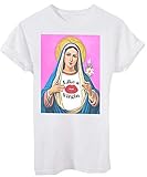 T-Shirt Madonna Maglietta Like A Virgin Parodia-Divertenti - Uomo-M-Bianca