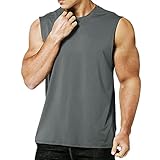 MEETYOO T3 Vest, Grigio, XL Uomo