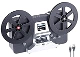 Somikon Film scanner - Scanner per pellicole: Scanner e digitalizzatore per pellicole HD-XL per Super 8 e 8 mm, rotoli fino a 7 pollici (Super8 Scanner per pellicole, Digitalizzatore di film)