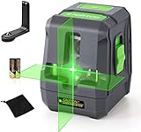 ENVENTOR Livella Laser Autolivellante 25M, Linea Laser Verde a Croce, 2 Modalità (Autolivellante e Manuale),Orizzontale e Verticale, 360° Supporto Magnetico, IP54 con Batteria