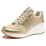 Cestfini Sneakers da Donna con Zeppa, Scarpe Sportive con Plateau, Moda Sneaker Casual da Donna