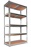 N.G. NICCOLAI - NICCO SHOP - SCAFFALE METALLO 5 RIPIANI IN MDF 90X40X180(H) CM. (1, Metallic)