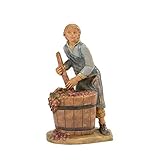 Fontanini Statuine presepe:Pastore Che pigia UVA 12cm 192