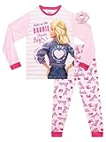 Barbie Pigiama Ragazze | Pigiama i Scrunchie Ragazze | Abbigliamento da Notte | Rosa 7-8 Anni