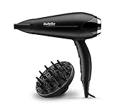 BaByliss D572DE Asciugacapelli Turbo Smooth 2200W, Funzione Ionica Anti-Crespo E Tecnologia Ceramica, Nero