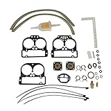 WUPEDI Kit di riparazione carburatore, for Weber, 40/42/44,for DCNF, 4 bulloni for 5 bulloni superiori Kit di riparazione per ricostruzione carburatore