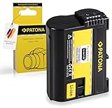 PATONA Batteria Ricambio per Nikon EN-EL15 Batterie 1600mAh Compatibile con Nikon 1 V1 Z6 Z7 D7100 D7200 D7500 D600 D800 D800E D810 D850 (non per Zf)