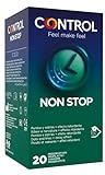 Control Non Stop Preservativi Ritardanti e Stimolanti, 20 Profilattici