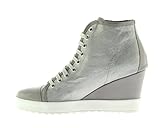 Frau Sneakers da Donna con Zeppa 41N2 11936 (Grey, 39)