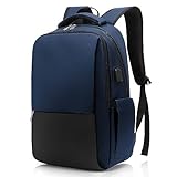 Besttravel Zaino Porta PC,Zaino PC Portatili con Anello antifurto.Zaino per Computer da 15.6 Pollici Notebook,Zaino per Laptop,Zaino Impermeabile da Uomo per Scuola,Lavoro o Viaggio