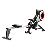 SportPlus Vogatore con Sistema Frenante a Turbina, Sensazione Realistica, 8 Livelli di Resistenza all Aria, Computer per l Allenamento, Pieghevole, Peso Utente 150 kg, SP-MR-010