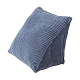 Tidyard Cuscino triangolare Cuscino da Lettura Confortevole con Tasca con Cerniera Triangolo Wedge Cuscino Cuscino di Supporto per la schiena Cushie Cuscini per Ufficio Casa Letto Divano