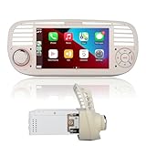 Autoradio compatibile con CarPlay wireless/Android Auto per Fiat 500 2007-2015 con Alta potenza di uscita touch screen IPS/Bluetooth/Mirror Link/FM/AM/USB