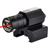 Manybuy Mirino Laser, Punto Rosso Mirini Tattico Puntatore Laser Softair, Sight Tactical Raggio Laser per Fucile Pistole Caccia Carabina Aria Compressa