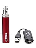 eGo II 2200mAh E-Cigarette Indicatore LED a 3 colori Batteria e cavo USB (Rosso)