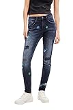 Desigual Denim bruselas Pantaloni Casual, Blu, 42 Donna