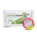 Aqua Resin - Resina Minerale in Polvere Bianca Atossica e Sicura al 100% da miscelare con Acqua, Colorabile e Ideale da Usare negli stampi, Fai da Te (1 kg)