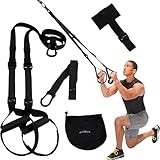 LISTHEN Trx, Cinghie Multifunzione Regolabili, Cavi per Allenamento in Sospensione, Sling Trainer, Kit Home Gym Completo per Calisthenics, Fitness, Crossfit, Flessioni e Suspension Training