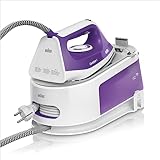 Braun Carestyle1 IS1014VI, Ferro Generatore Di Vapore Con 5 Anni Di Assistenza, Carica Continua, Termostato Regolabile, Tanica 1,5L, AUTOSPEGNIMENTO, Colpo vapore 360g/min, Sistema Sicurezza, Viola